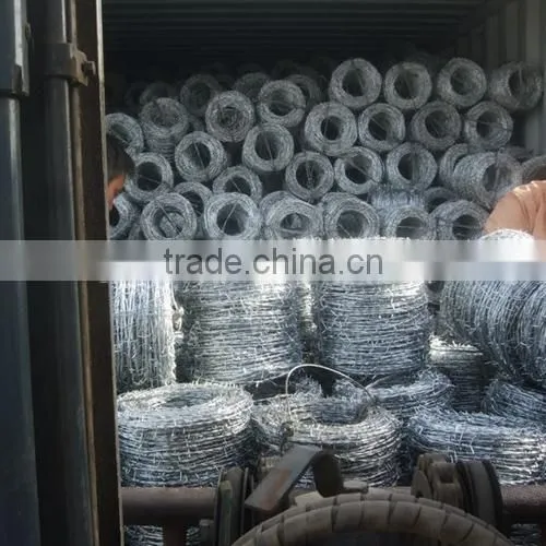 barbed wire with plastic spool