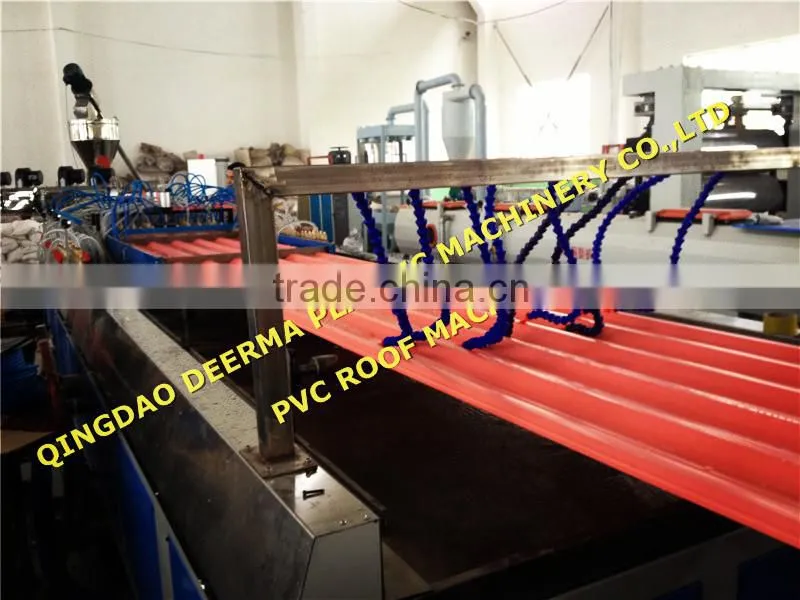 Plastic PVC Roof Sheet Extrusion Machinery