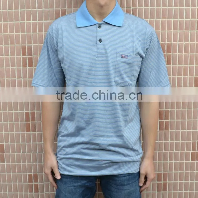 Men's cotton blend blank and plain stripe t-shirts