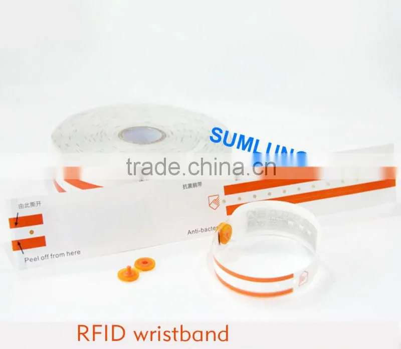 Colorful waterproof 125KHz EM Proximity RFID Wristband 9 colors for your choices