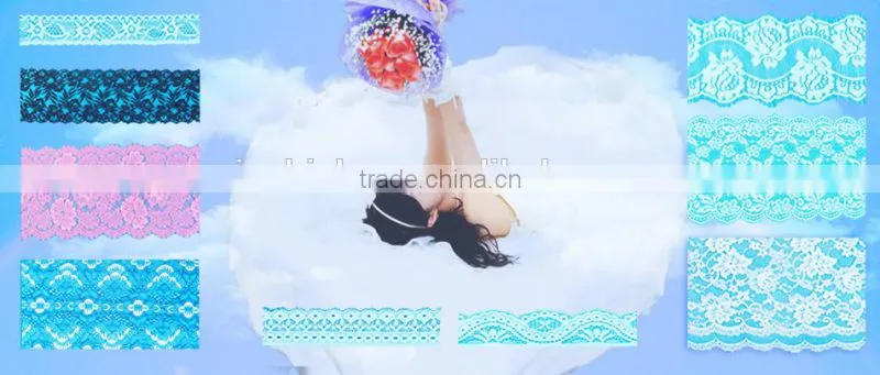LXE007 Factory Direct Selling White lace fabric Fashion White Voile Lace white swiss polyester lace