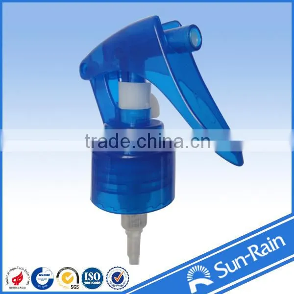 china sun rain ISO 9001 New style Plastic hand mini trigger sprayer 24mm 28mm own patent factory made discharge rate dispenser