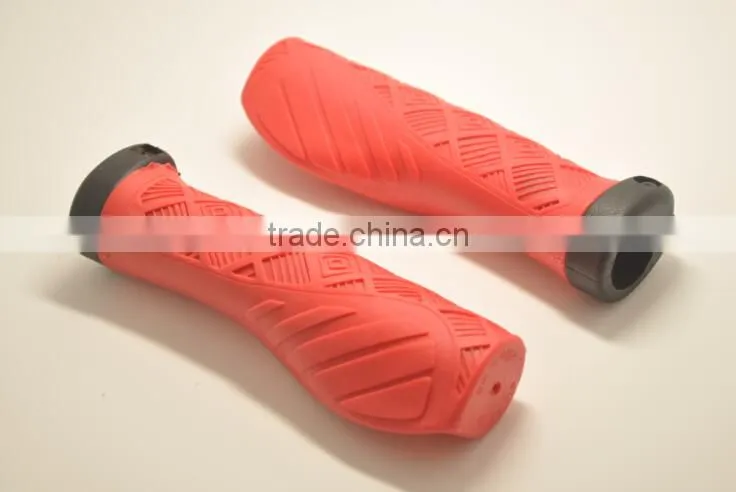 patent new design 2015 mixed full color TPR PVC ergonomics human engineering super soft lock handlebar bicycle grip