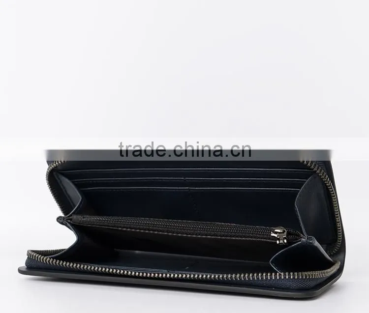 Classic leather wallet money clip credit card holder
