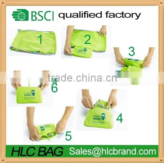 600D child daily use/hiking/sport backpack bag with drawstring