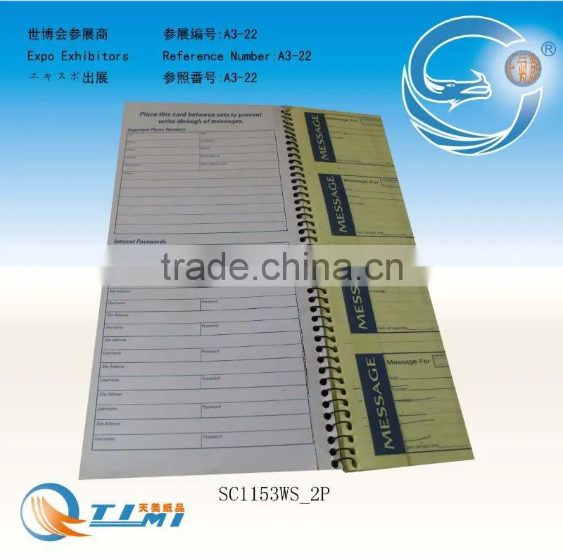 phone message book,cash receipt book,restaurant small docket book,docket book,phone message book
