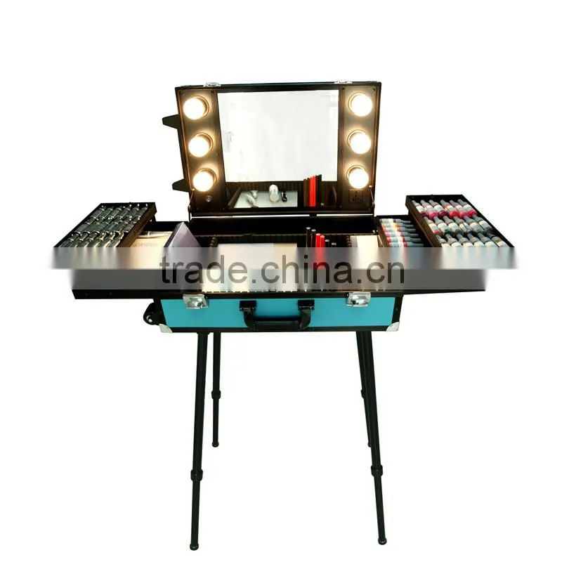 Professional Permanent Makeup traval case with LED lamps