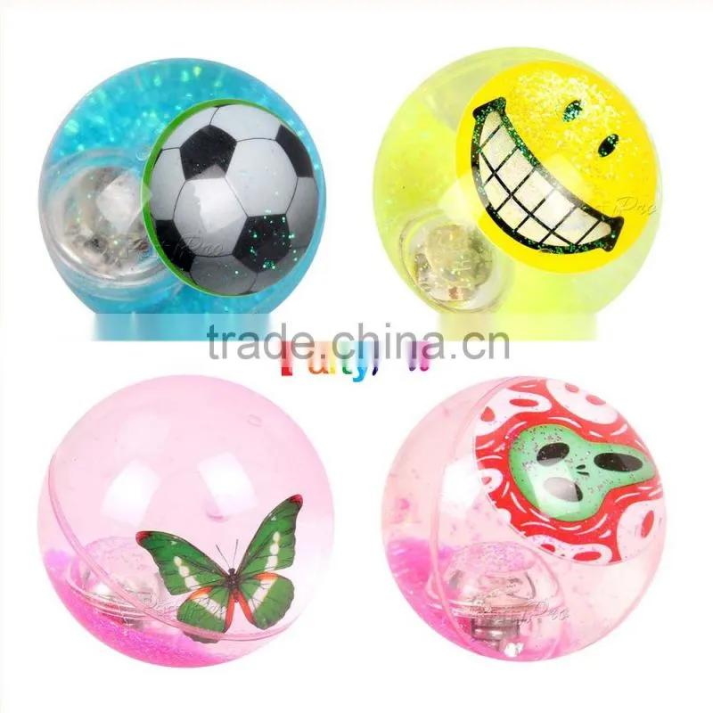 2015 quality products factory wholesale custom flashing bouncing balls with flashing light