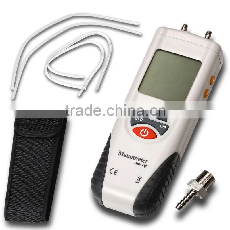 Digital Air Pressure Meter Manometer Gauge and Differential Pressure -13.79kPa ~ 13.79kPa
