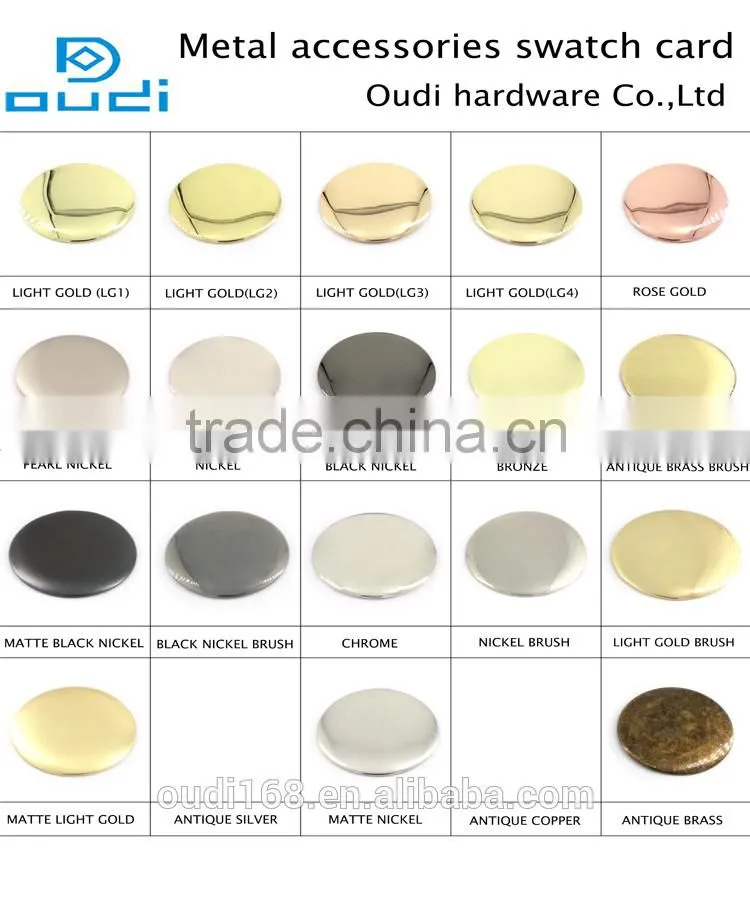 high quality 18*4mm light gold magnetic buttons for clothing bags