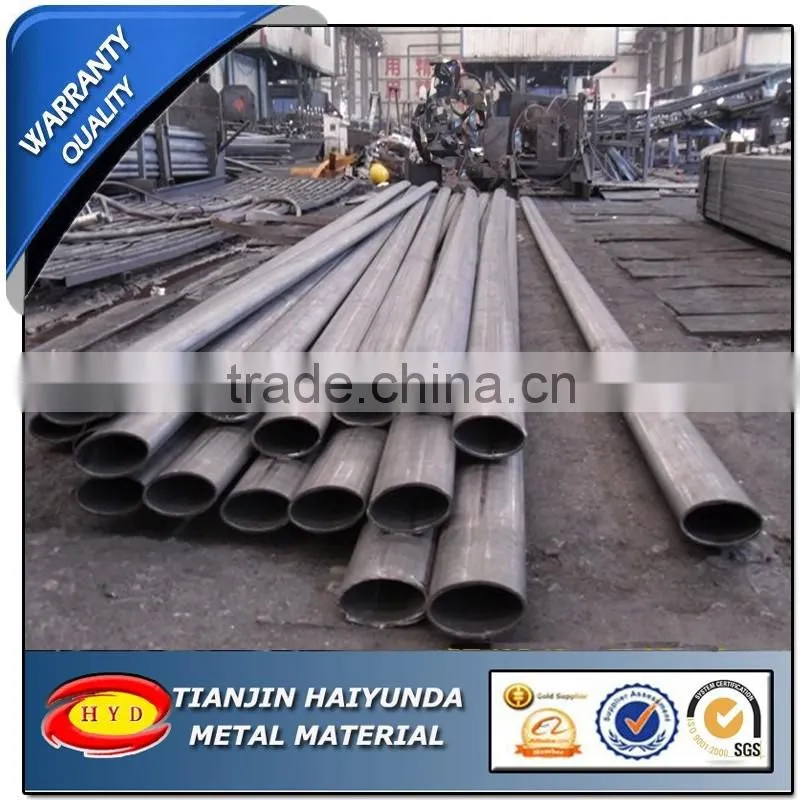 black bright oval flat oblong ellipse welded steel tube and pipe for furniture