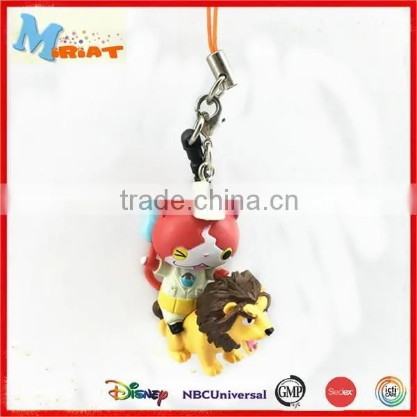 Popular attractive custom PVC 3d cartoon figure keychain