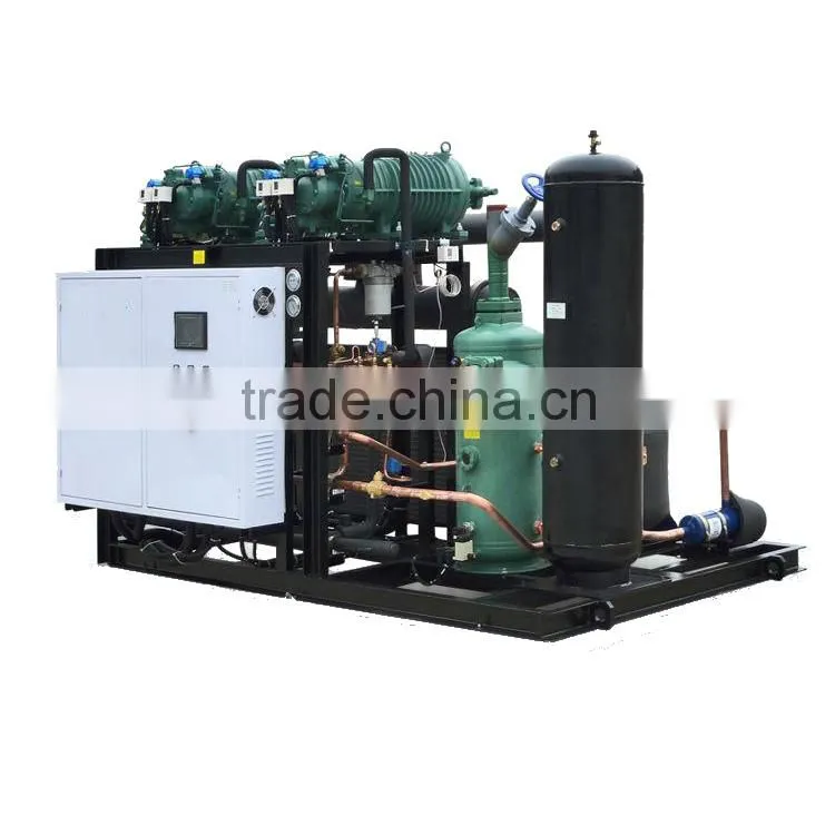 JZBLGF Air Cooled Compressor Racks R404a,R22 Refrigerant,Bizter Semi-hermetic Compressor Racks Air to Water Condensing Unit