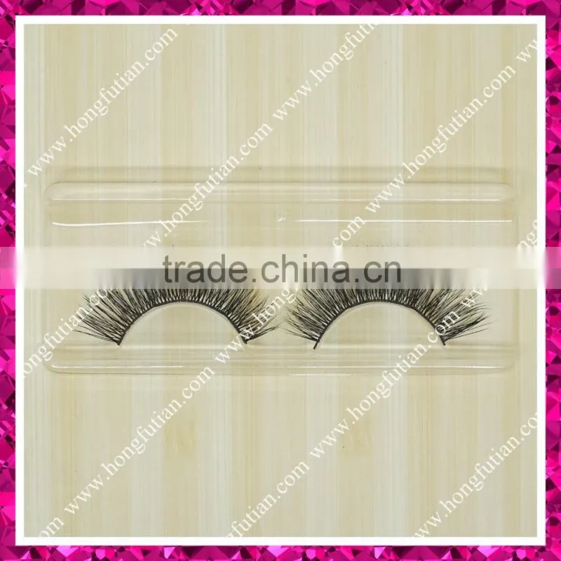 Wholesale Factory Price 100% real siberian mink fur false eyelash ; mink fiber lashes strip fake eyelashes
