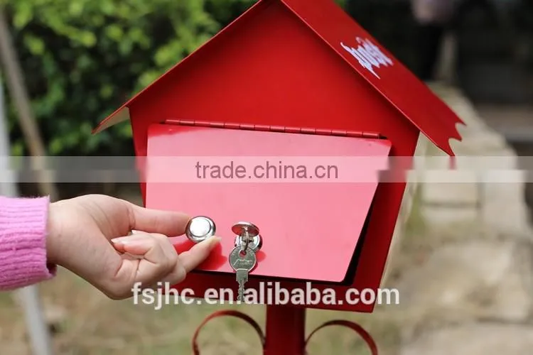 Foshan JHC-12115 Outdoor Post Mounted Mailbox/Decorative Letterbox/Standing Postbox