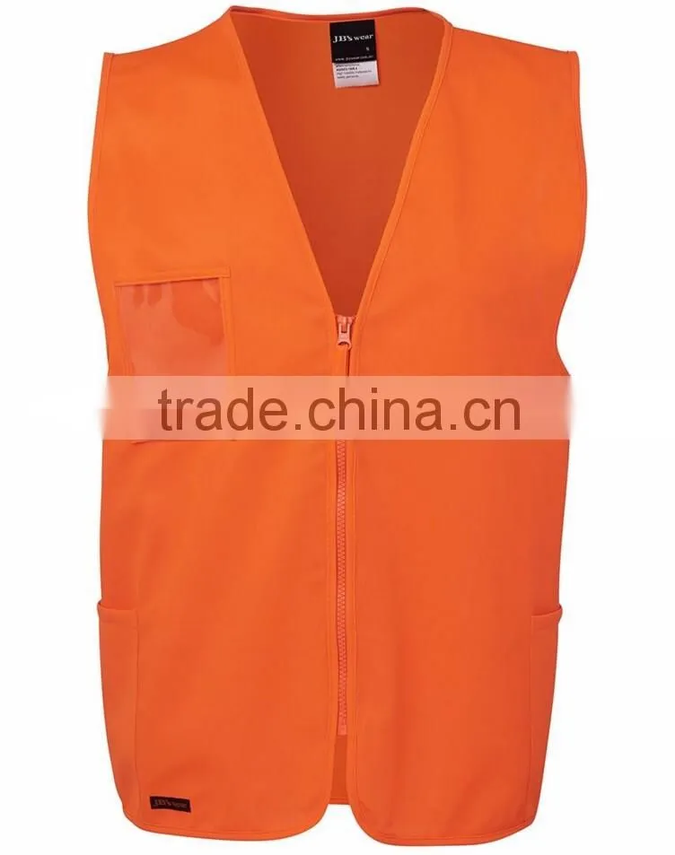 Hi vis Safety Vest Work Vest With Pocket 100% Polyester
