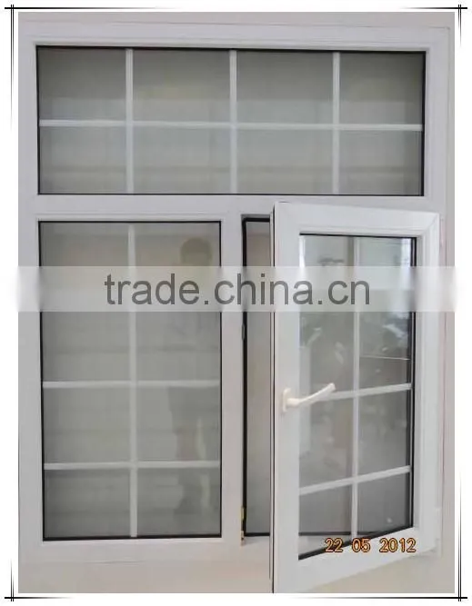 Hot economic UPVC fix window and double casement window with high quality/cheap price