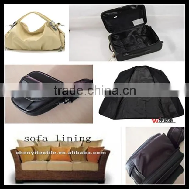 100 poly taffeta fabric for sale woven lining fabric