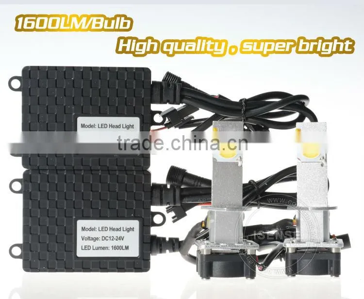 1600lm LED HEADLIGHT 881/880/ H1/ H3 Base WHITE Color for Cars
