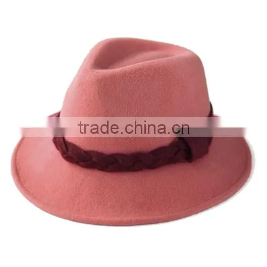 Fashion Wool Felt Fedora Hat for men and women
