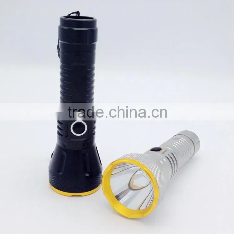 POPPAS F38 T6 10w led reflector rechargeable searhing led flashlight