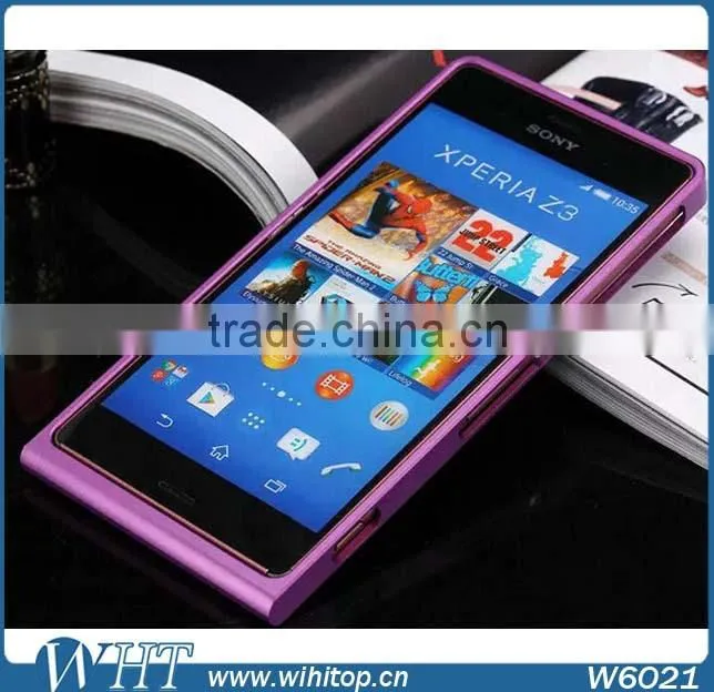 0.7mm Slim Aluminum Metal Bumper Frame for Sony Xperia Z3 # W6021