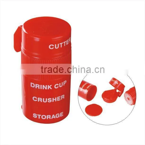 Plastic pill crusher