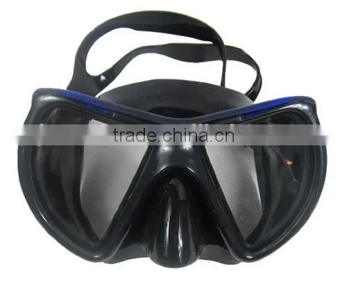 Low volume design adult silicone diving mask for scuba diving equipments underwater sports