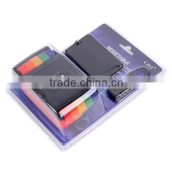 2015 Hot Sale New Products Wholesale Price Combination Luggae Strap With Tags
