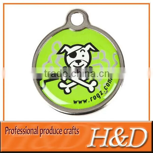 Colorfull Metal dog tag silencer with High quality and metal chain
