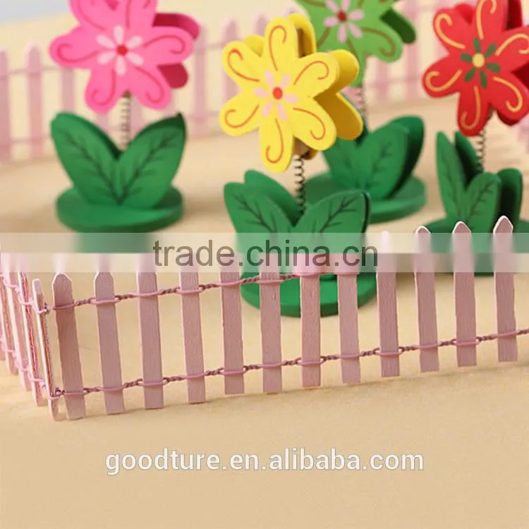 Mini Wooden Fence Toys Garden Fence