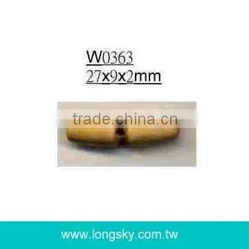 (#W0373) fashion one hole wooden toggle for winter coat