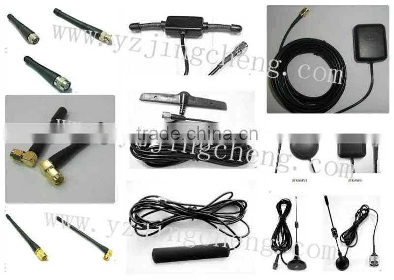 GSM antenna with RG174 cable, SMA male connector, 3.0dB, 890/960/1710/1880MHz