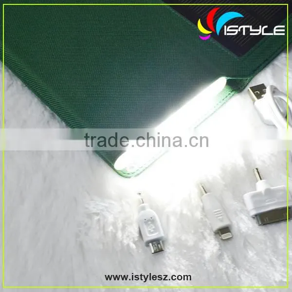 New arrival 8000mAh foldable solar power bank for iphone 5