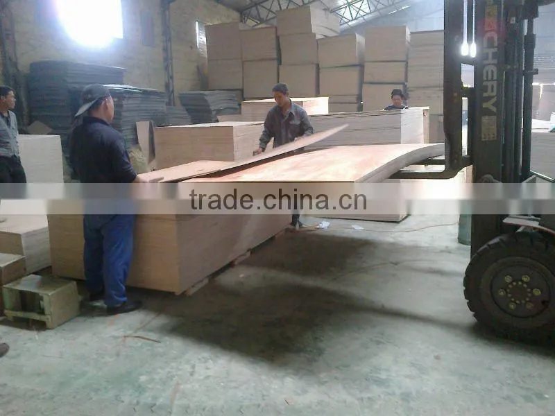 beech face/back and hardwood core plywood