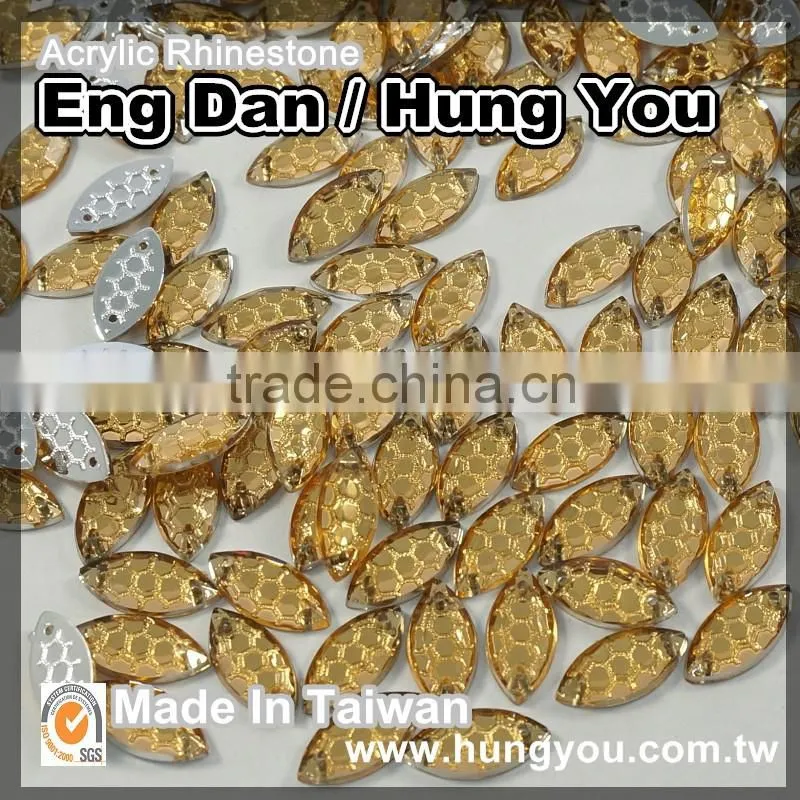 Lead Free Round Shape 10mm Sew On Rhinestone
