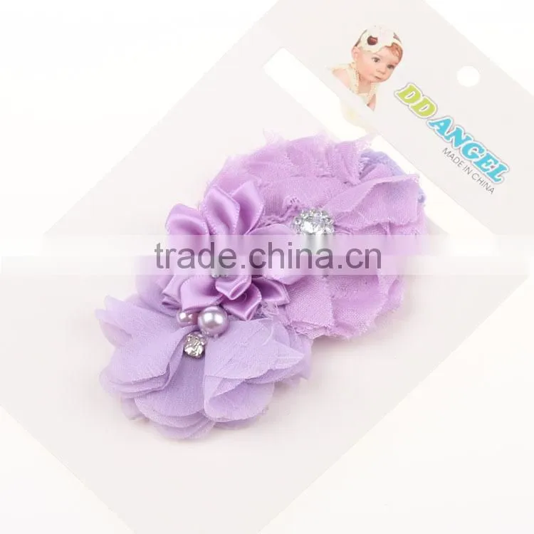 New baby flower elastic headband pretty new design hair band for sales