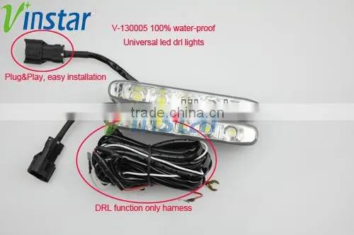 E4 mark super bright auto 12V led daytime running light for all cars