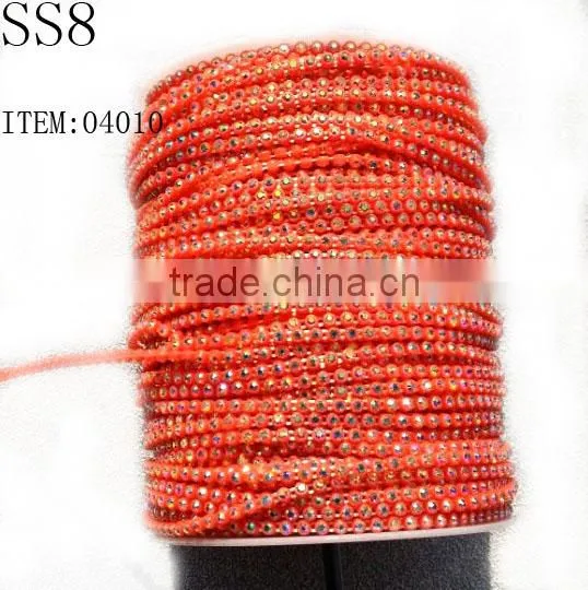 SS8 single rhinestone cup chain