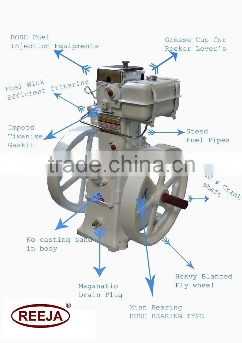 agricultural machineries lister type diesel engine