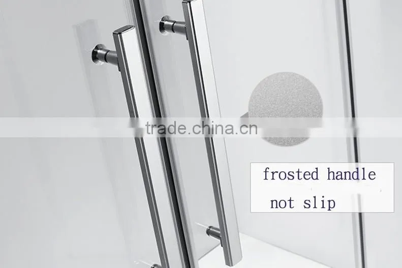 2015 frame square tempered glass shower enclosure