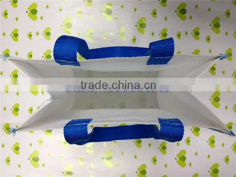 Reuseable TNT promotional custom shopping bag printing with simple logo printing