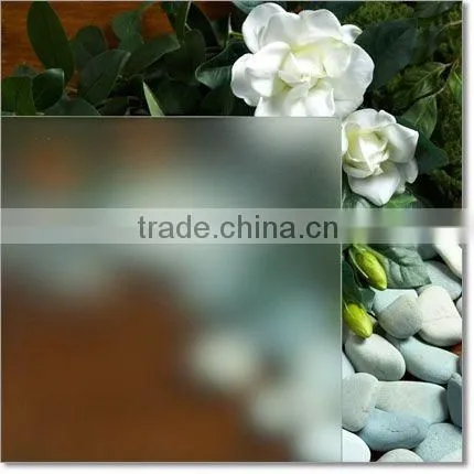Qingdao Factory decorative frosted acid etched glass
