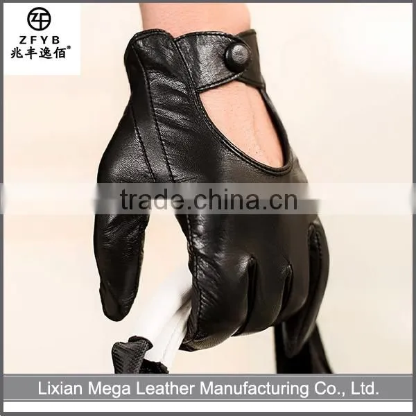 2016 new design men driving Leather Glove For Protective Hand