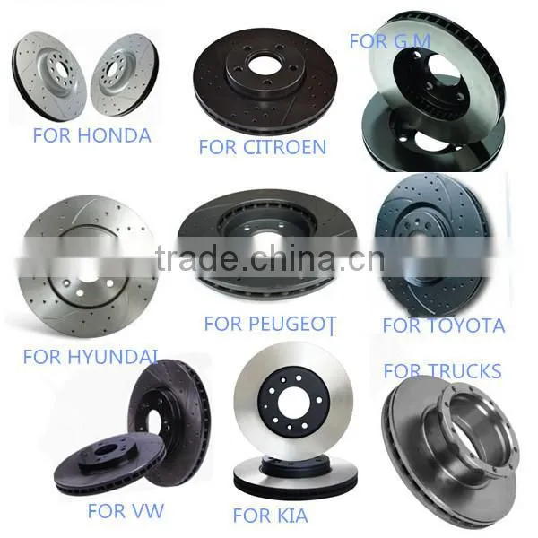 43512-26040 43512-35260 J4351235180 DF1927 BG2423 for TOYOTA brake rotors
