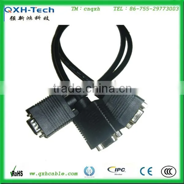 high resolution VGA 15pin connector cable VGA 3+4 cable