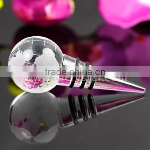 wholesale small Clear Crystal star shaped Wine Bottle Stopper for promotion gifts