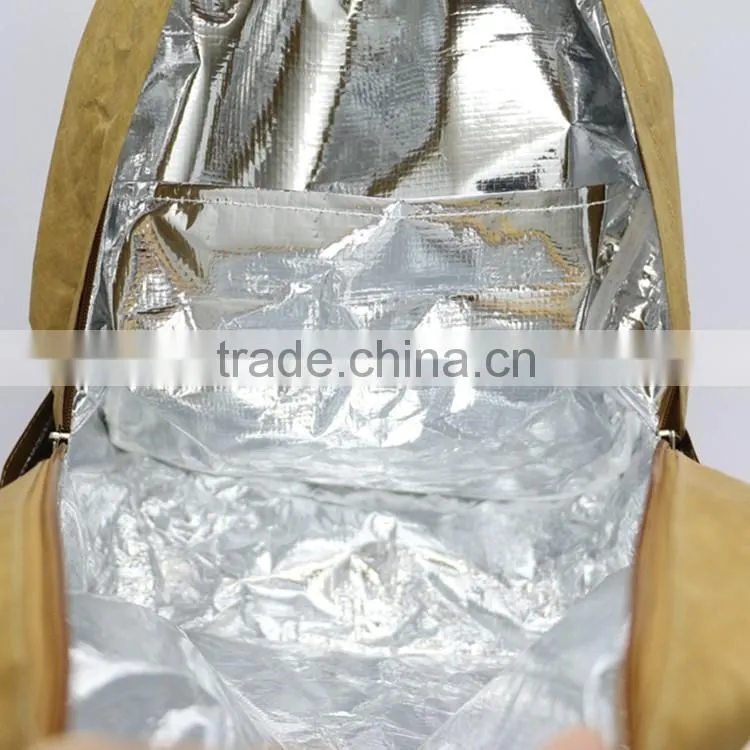 Trendy casual strong tyvek backpack brown tyvek paper school backpack