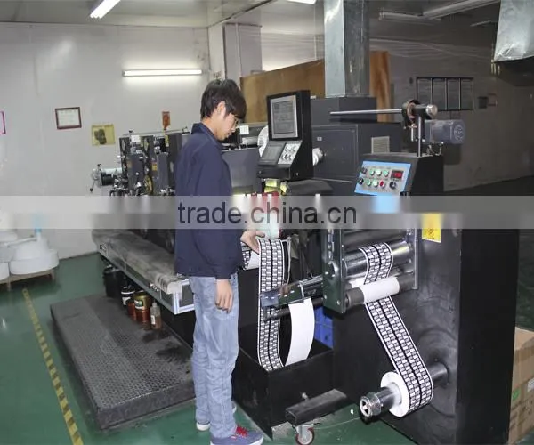 Custom self adhesive printed label for labeling and packaging , transparent vinyl label sticker