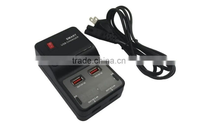 4 usb Travel charger smart charger wall travel charger usb charging port power adapter